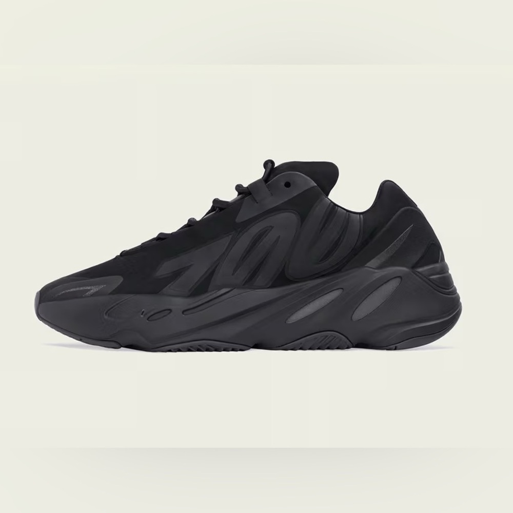 Adidas Black Streamlined Sneakers with Mesh and Synthetic Upper